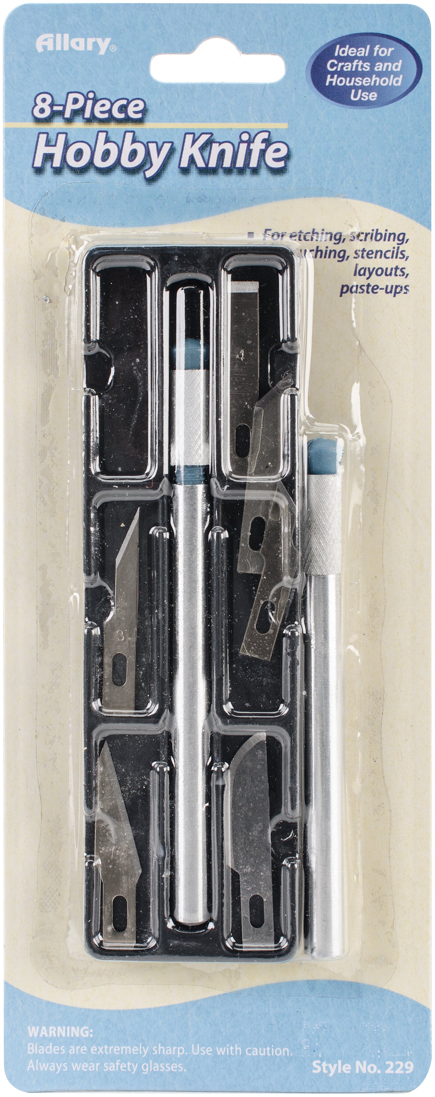Allary Hobby Knife Set-8 Piece Set