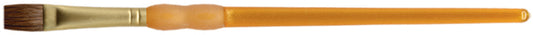 Crafter's Choice White Taklon Oval Wash Brush 1/2" Width