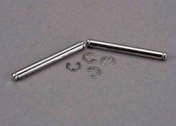 Suspension pins 31.5mm chrome (2) w/ E-clips (4)