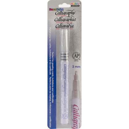Uchida DecoColor Calligraphy Opaque Paint Marker 2mm-White