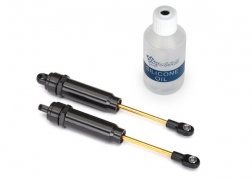 Big Bore shocks (XX-long) (hard-anodized & PTFE-coated T6 aluminum)  (assembled with TiN shafts) w/o springs (rear) (2)