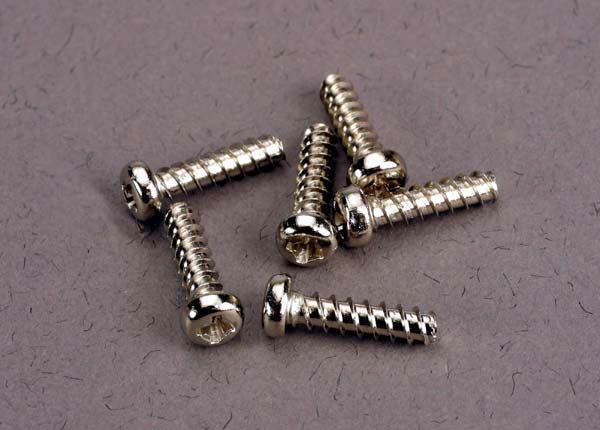 Screws 2.6x10mm roundhead self-tapping (6)