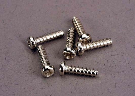 Screws 2.6x10mm roundhead self-tapping (6)