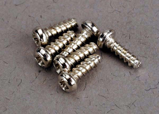 Screws 2x6mm roundhead self-tapping (6)