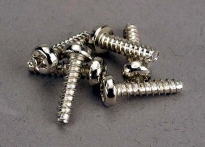 Screws 3x12mm roundhead self-tapping (6)