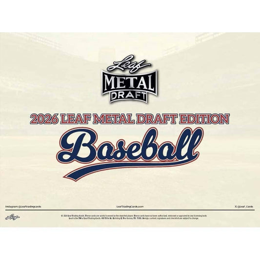 2026 Leaf Metal Draft Baseball Hobby Box