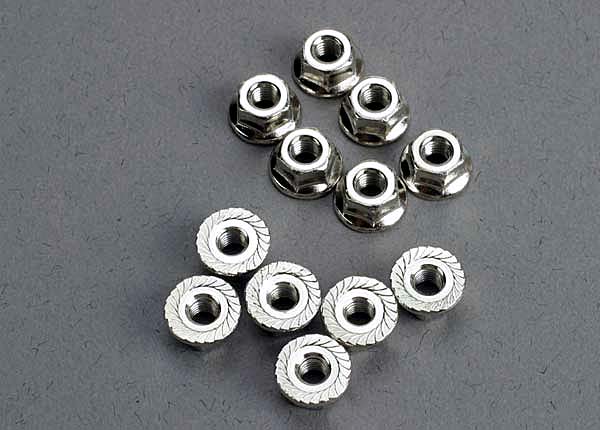 Nuts 3mm flanged (12)