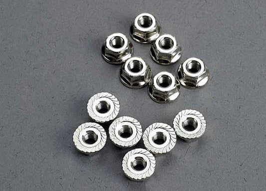 Nuts 3mm flanged (12)