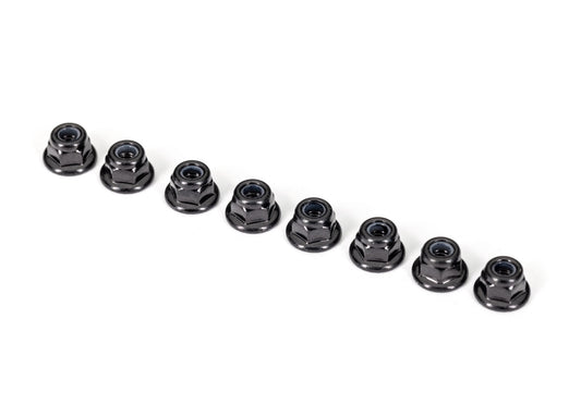 NUTS 3MM NYLON LOCKING BLACK