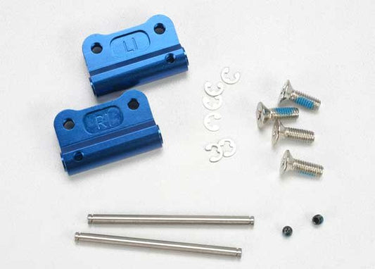 Mounts suspension arm (blue-anodized 6061-T6 aluminum)(rear)(+/- 1-degree)(L&R)