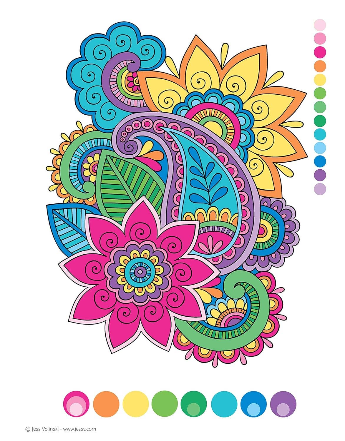 Fox Chapel Publishing - Notebook Doodles Henna Style Coloring
