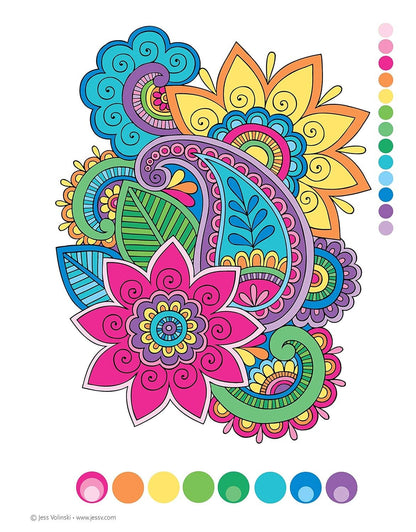 Fox Chapel Publishing - Notebook Doodles Henna Style Coloring