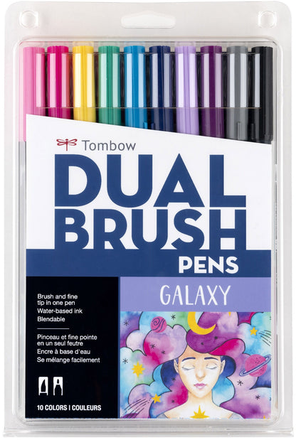 Tombow Dual Brush Pens 10/Pkg-Primary