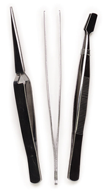 CousinDIY Tool Basics Tweezers 3/Pkg-4.5"