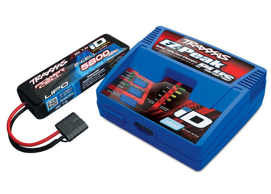 Battery/charger completer pack (includes #2970 iD charger (1) #2843X 5800mAh 7.4V 2-cell 25C LiPo battery (1))