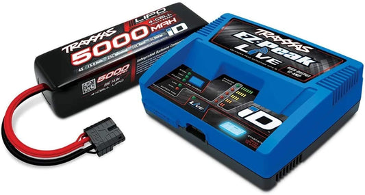 Battery/charger completer pack (includes #2971 iD charger (1) #2889X 5000mAh 14.8V 4-cell 25C LiPo battery (1))