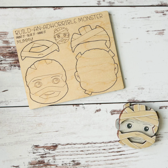 Pheasant & Needham Home Decor & Crafts - DIY Mummy Magnet Kit HALLOWEEN