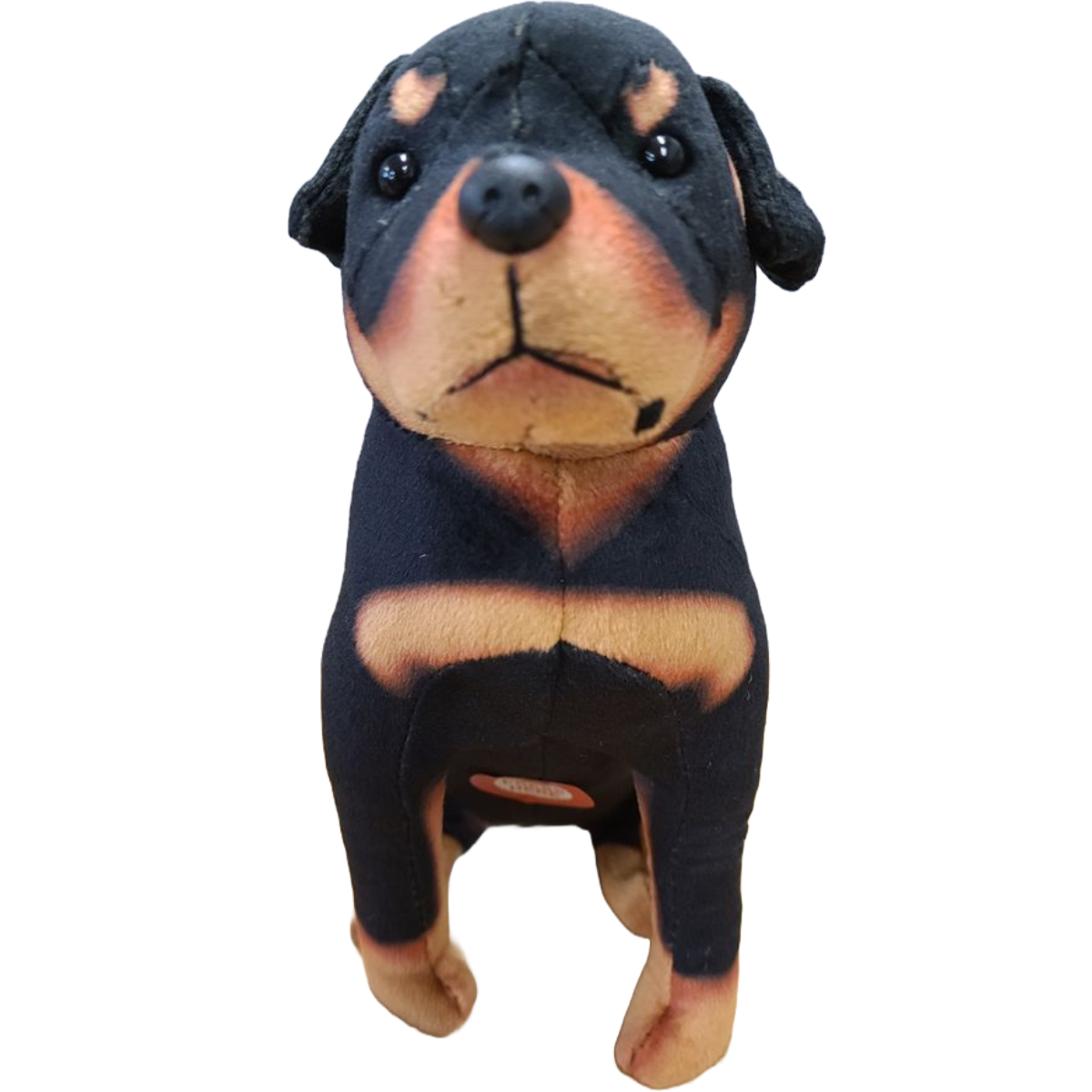 Canned Rottweiler w/Barking Sound - Rescue Dog Plush Animal: Pop Top Lid