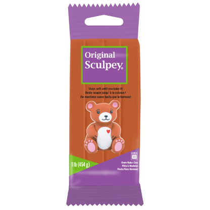Sculpey Original Polymer Clay 1lb-Terra Cotta