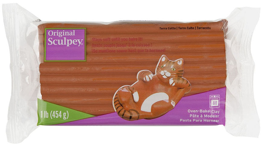 Sculpey Original Polymer Clay 1lb-Terra Cotta