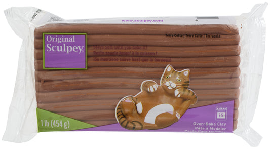 Sculpey Original Polymer Clay 1lb-Terra Cotta