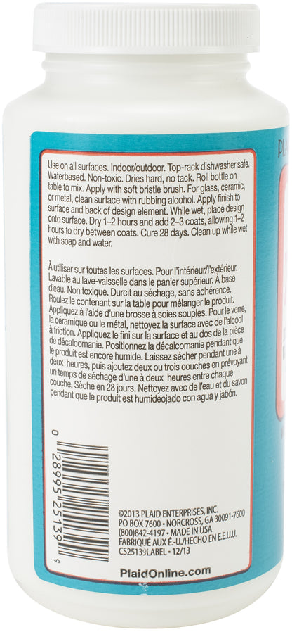 Plaid Mod Podge Dishwasher Safe-16oz
