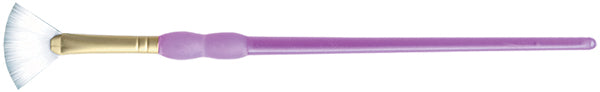 DISCONTINUED-Crafter's Choice Taklon Fan Brush Size 4 White -