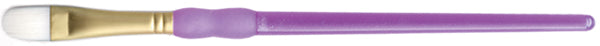 Crafter's Choice White Taklon Filbert Brush-Size 2