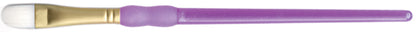 Crafter's Choice White Taklon Filbert Brush-Size 2