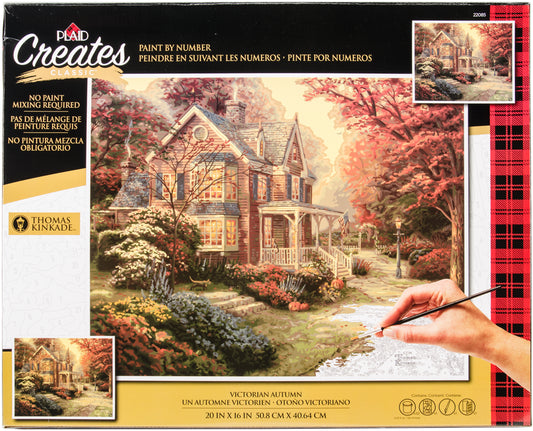Thomas Kinkade Paint By Number Kits 16"X20"-Victorian Autumn