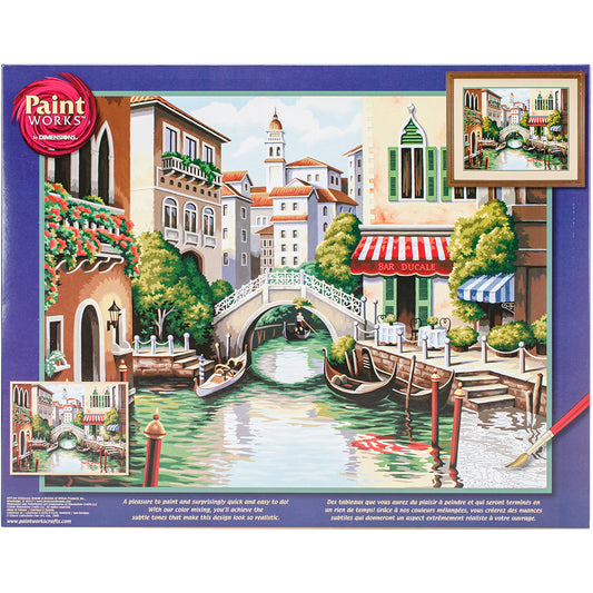 Paint Works Paint By Number Kit 20"X16"-Scenic Canal