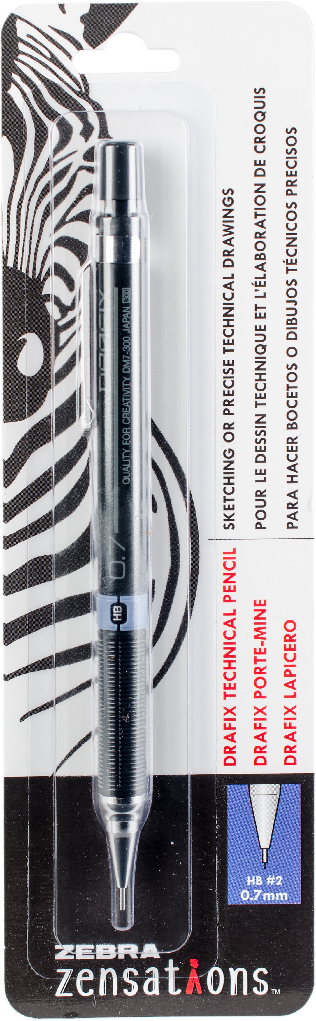 Zebra Zensations Drafix Technical Mechanical #2 Pencil-0.9mm
