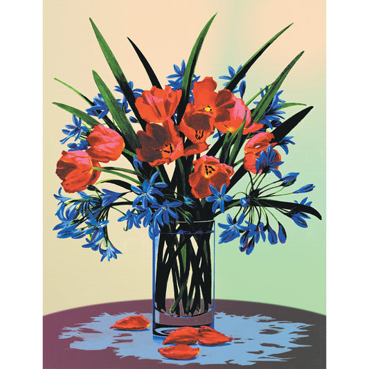 Paint By Number Kit Artist Canvas Series 9"X12"-Floral Still Life