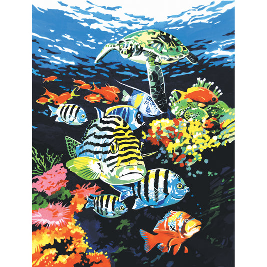 Paint By Number Kit Artist Canvas Series 9"X12"-Ocean Deep