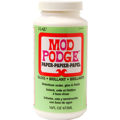 Plaid Mod Podge Paper Gloss Finish-16oz