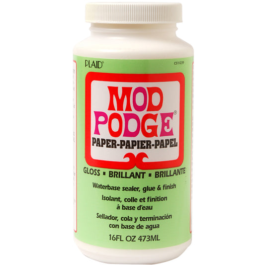 Plaid Mod Podge Paper Gloss Finish-16oz
