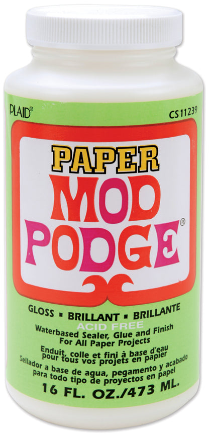Plaid Mod Podge Paper Gloss Finish-16oz