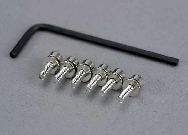 Screws 3x10mm cap-head machine (hex drive) (6)/ lock washers (6)/ hex wrench
