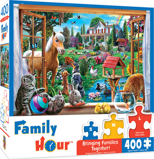 Family Hour - Peeking Through 400pc Puzzle