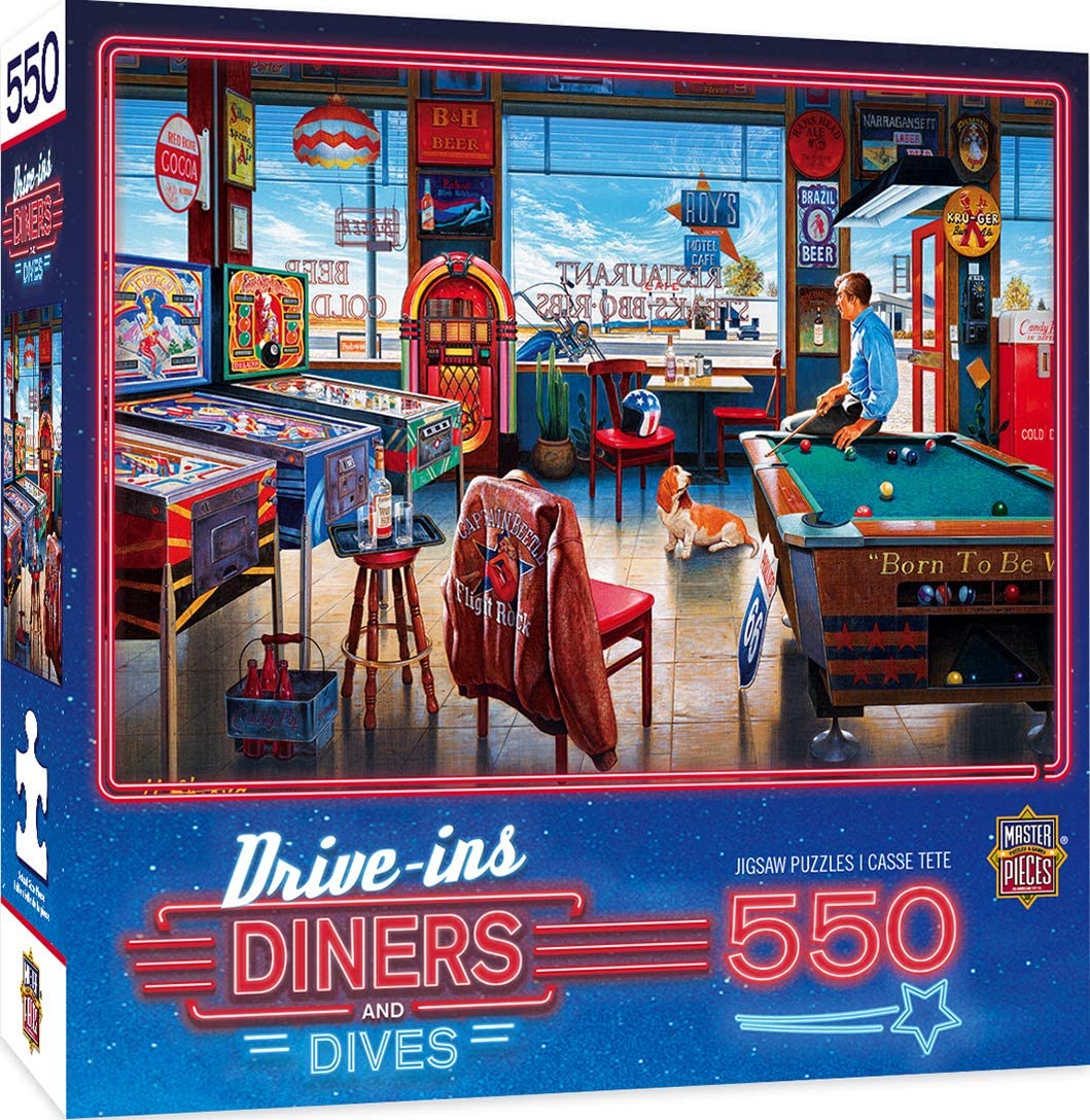 Drive-Ins Diners and Dives - Pockets Pool & Pub 550pc Puzzle