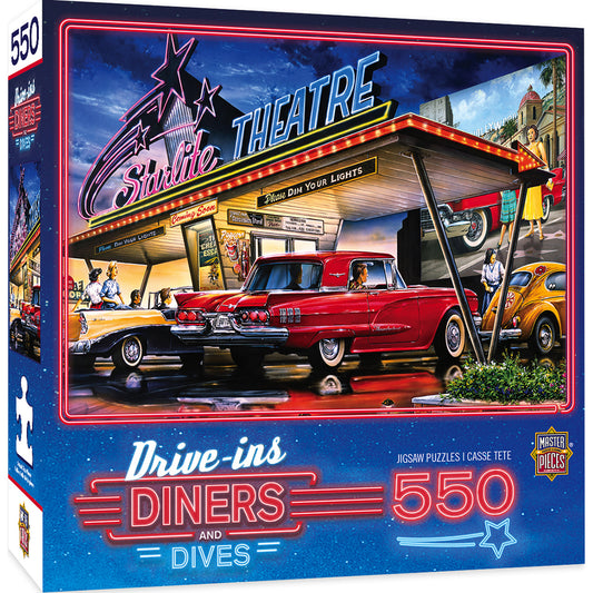 Drive-Ins Diners and Dives - Starlite Drive-In 550pc Puzzle