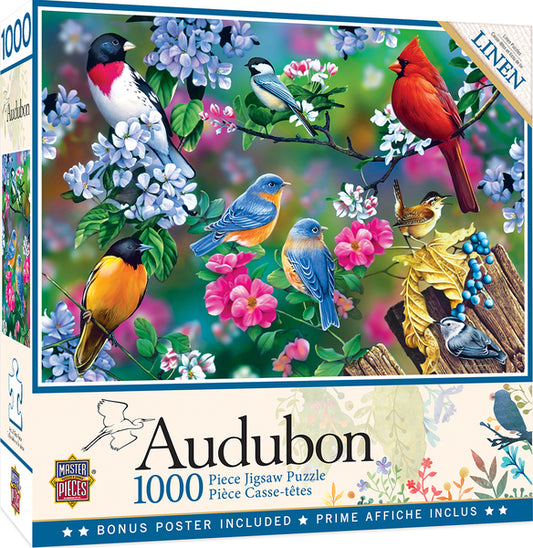 AUDUBON SONGBIRD COLLAGE 1000 PIECE JIGSAW PUZZLE