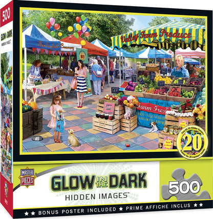 HIDDEN IMAGE GLOW IN THE DARK - GARDEN OF SONG 550 PIECE JIGSAW PUZZLE