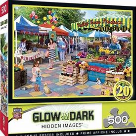 Hidden Images Glow In The Dark - Corner Market 500pc Puzzle