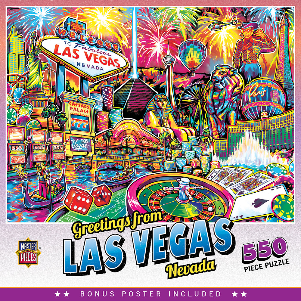Greetings From - Las Vegas 550pc Puzzle