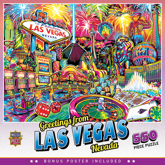Greetings From - Las Vegas 550pc Puzzle