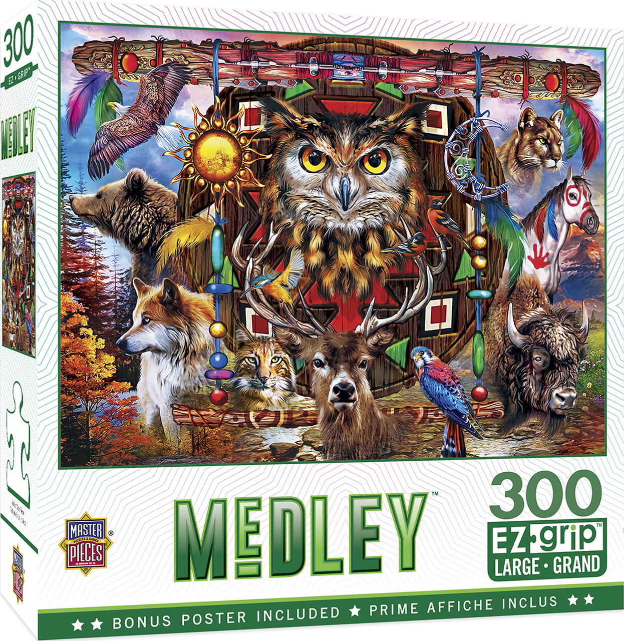 Medley - Animal Totems 300pc EzGrip Puzzle