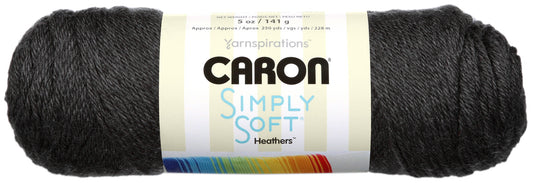 Caron Simply Soft Heathers Yarn-Charcoal