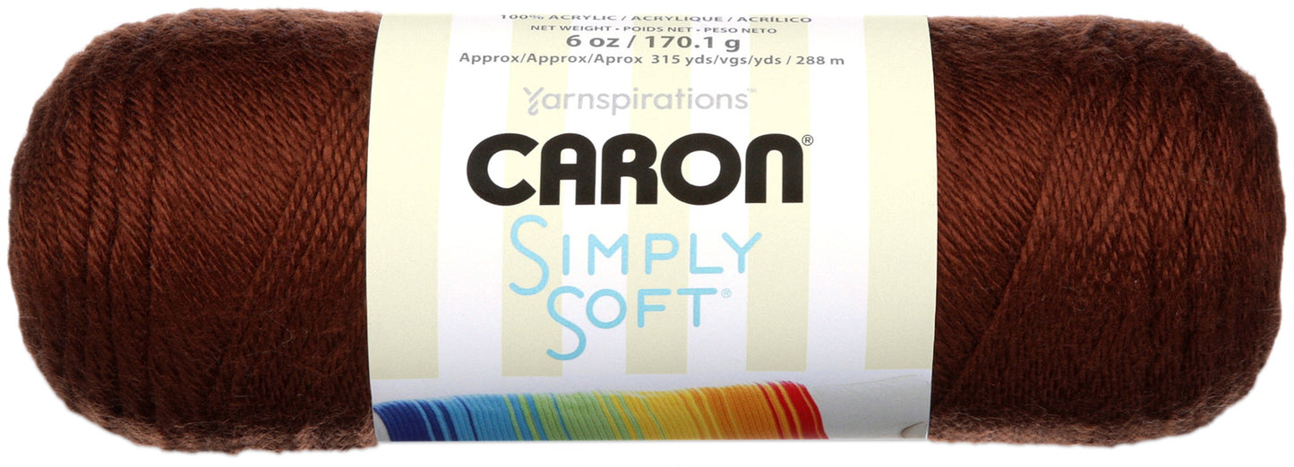 Caron Simply Soft Solids Yarn-Taupe