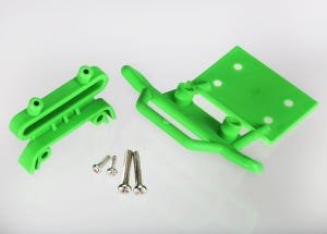Bumper front / bumper mount front / 4x23mm RM (2)/ 3x10mm RST (2) (green)
